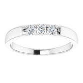 14K White 1/5 CTW Natural Diamond Anniversary Band